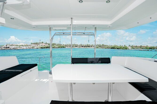 5-Hour 38'Luxury Catamaran All-Inclusive Tulum & Playa del Carmen - Stop 1: In-Ha Reef for Calm-Water Snorkeling and Sea Turtles