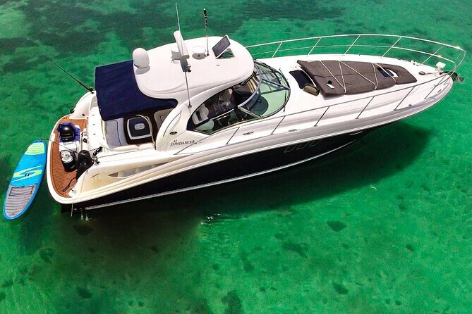5-Hour Private 40' Yacht 2-Stop Tour to In-Ha reef with Food, Drinks & Snorkel - Stop 2 at La Bocana: a shallow party stop with fishing options