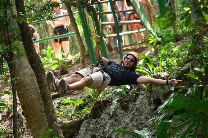 Adventure day to Tulum: ATVs, Cenote, Ziplines, lunch & transport - The 13 ft rappel: the moment you feel gravity