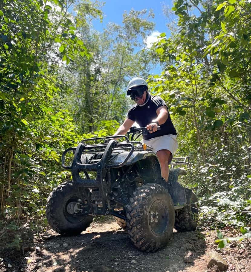 ATV Adventour: Cenote Caverna Jade, Transportation & Tequila - Getting to the start: Marti Sports vs Starbucks Punta Langosta
