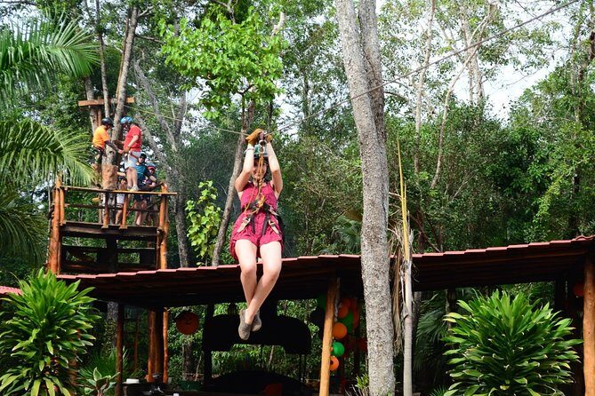 ATV Adventure with Ziplines & Cenote from Playa del Carmen - Cenote Verde Lucero: The Second Jungle Sinkhole Swim (and How It’s Set Up)