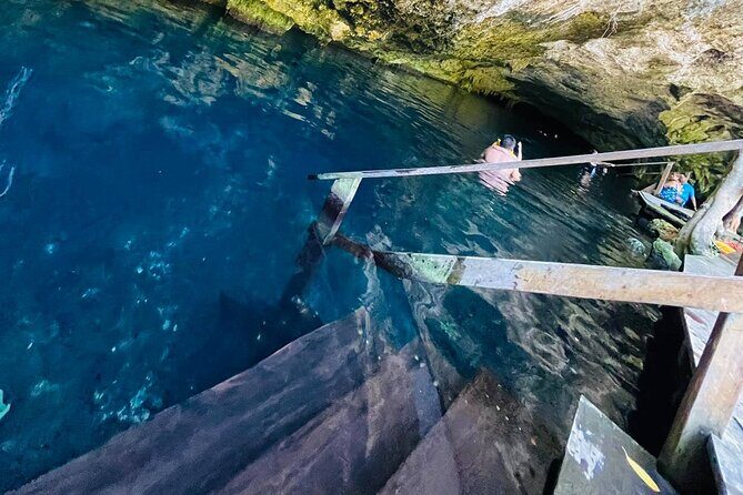 ATV cenote tour Tulum – Mayan Jungle ATV & Cavern Experience - Hidden Nohoch cenote: cave swim among stalactites