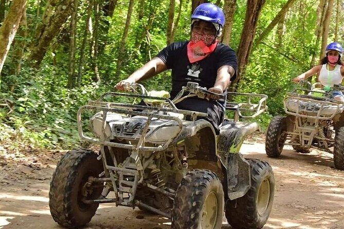 ATV cenote tour Tulum – Mayan Jungle ATV & Cavern Experience - Rinse off, photos preview, and the ride back