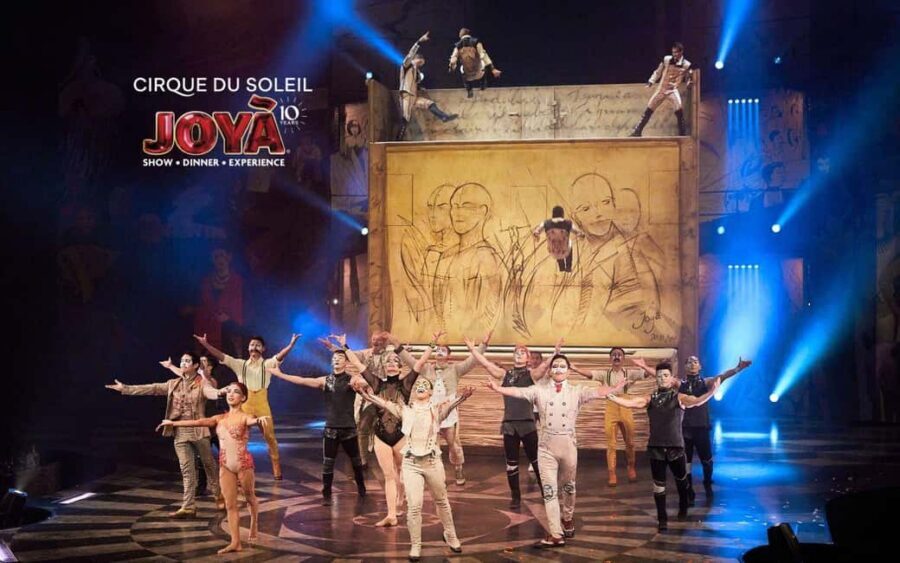 Cancún: Cirque du Soleil JOYÀ Ticket - Dining With the Performance: Appetizers, 3-Course Service, and Champagne Options