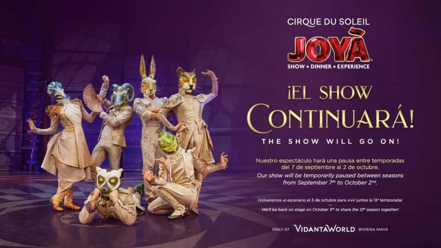 Cancún: Cirque du Soleil JOYÀ Ticket - Pick the Right Package: Show-Only vs Premium Appetizers vs Full Dinner vs VIP