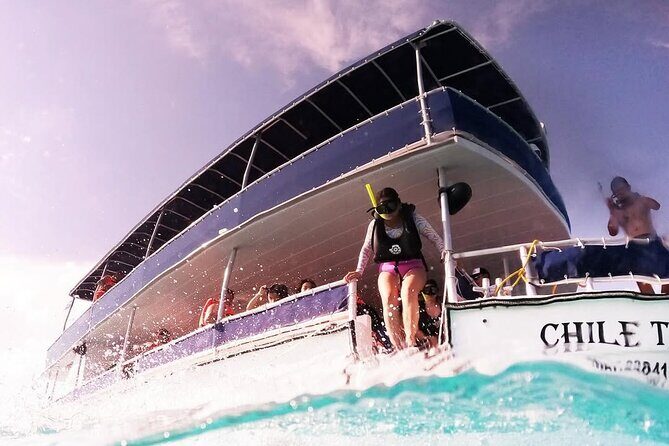 Catamaran Excursion + Open bar + Snorkeling at El Cielo - Food on Board and at the Beach: Ceviche, Hotdogs, Fruit
