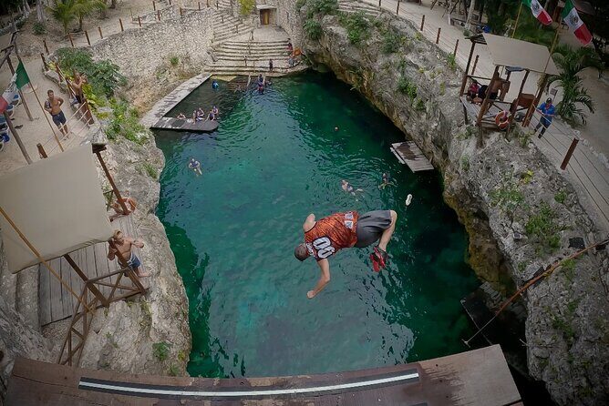 Cenote Tour With Pro Athletes - Coaching names you’ll hear: Curtis, Ossy, Albert, and the Jump League team