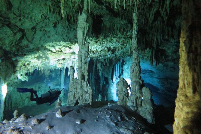 Cenotes diving Dos Ojos and The Bat Cave - Dos Ojos: the bright route, big stalactites, and why it works for beginners