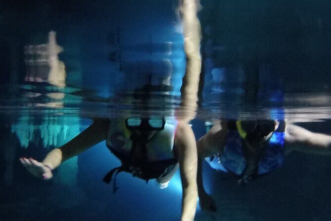 Cenotes Sacactum, Private tour. - Entering the Sac Actun underground river