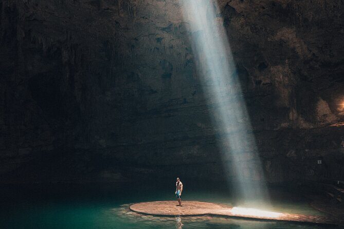 Chichen Itza + Cenote Suytun and Ikkil + Buffet and more! - Cenote Suytún: life jackets, steep steps, and a quick wash rule