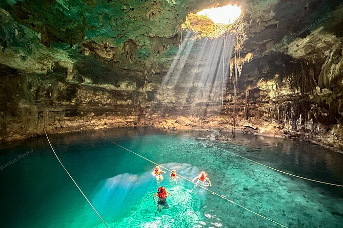 Chichen Itza Private Tour with Cenote Oxman – All-Inclusive - Cenote Oxman area swim: life vests, cooling off, and step warnings