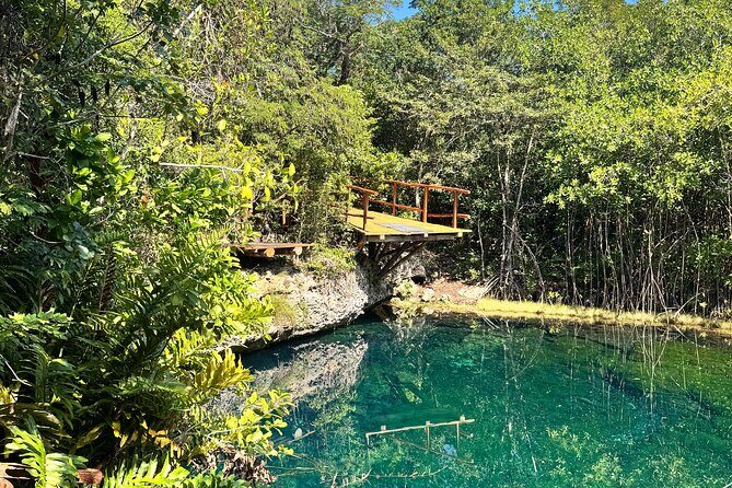 Coba and Tulum 2 Cenotes 100% Private Tour - Xunaan-Ha open cenote: lounge time, safe platforms, and a gentler pace