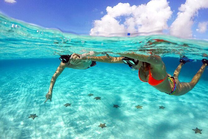 Cozumel 4 Hour Boat Sky Tour - Stop 3: Playa El Cielo near 2 meters (starfish spotting in very shallow water)