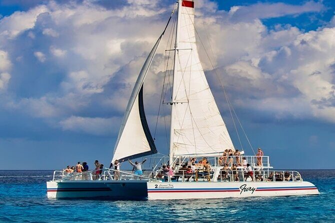 Cozumel Catamaran Experience with Snorkeling & Beach Club - A 5-hour Cozumel combo that balances reef time and beach time