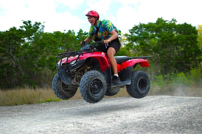 Cozumel Jungle ATV Adventure and Unlimited Beach Break - Dzul-Ha Reef beach break: snorkel and water toys (with an extra fee)