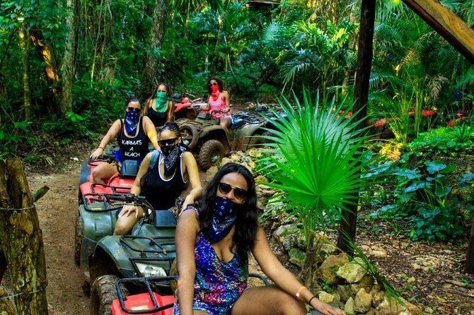 Extreme Adventure ATV(shared) only from Playa del Carmen - Open Cenote Swim Time: Cool Water, Quick Reality Check