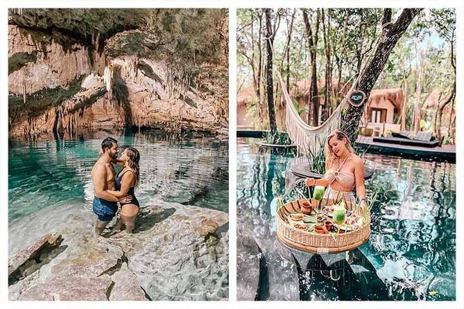 Floating Breakfast+Cavern Tour includes entrance to the cenote-Temazcal - Taak Bi Ha Cenote Tour: Snorkel Gear and Sacred Waters