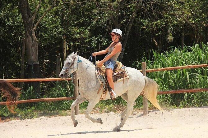 Full Day Adventure: Horses , ATV, Ziplines & Cenote w/Lunch - ATV Time in Tulum: Helmet On and Jungle-Speed Real Talk