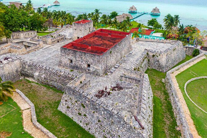 Full Day Bacalar with Boat Tour, Cenote Azul and Breakfast - 5:30 AM pickup at Plaza las Perlas (and your mini day kit)