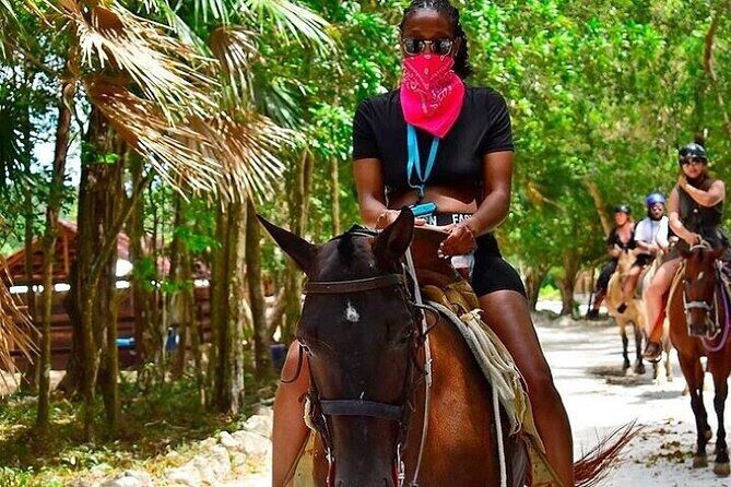Half Day Horseback Riding Adventure with Cenotes in the Jungle - Cenote Time: Flashlight Caves, Cold Water, and Life Jacket Safety