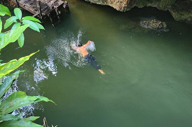 Jungle, Caverns and Tequila Mayan ATV Experience - Jade Cavern Cenote: Cave Water, Rock Formations, and Wildlife