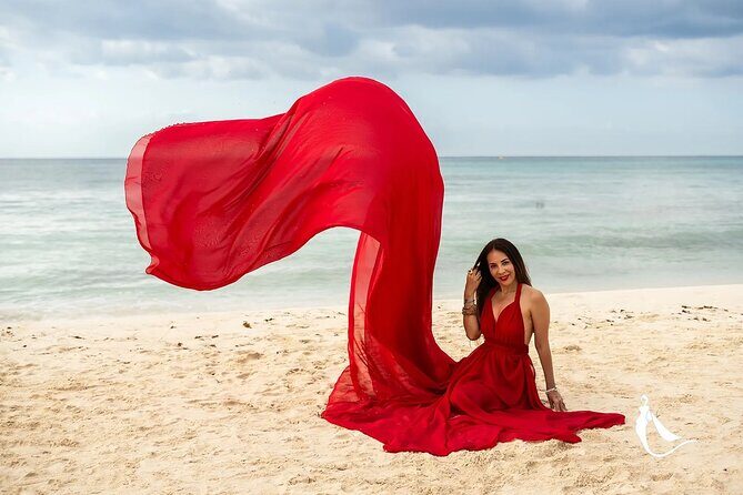 Luxurious Flying Dress Photoshoot in Riviera Maya - The Beach Shoot (1–2 hours): Wide Views, Close-Ups, and Real Direction