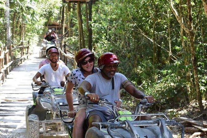 Playa del Carmen Jungle Adventure ATV Zipline and Cenote - The Cenote Swim: A Cooling Reset in Turquoise Water