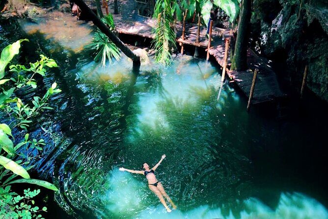 Private Buggy & ATV Tour to Jade Cavern Cenote: All-Inclusive - El Cedral village stop: short cultural pause in southern Cozumel