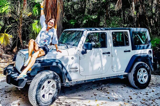 Private Jeep & Polaris RZR: San Gervasio Mayan Ruins & Snorkeling - Cocos Beach snorkeling and the beach club meal