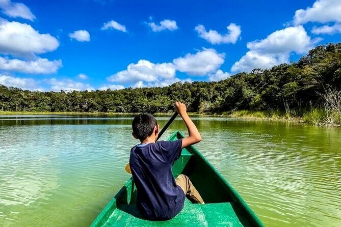 Private Tour Coba Ruin Punta Laguna Monkey Spider Cenote Mayan Village - Lagoon canoe ride: the slow finish that balances the day