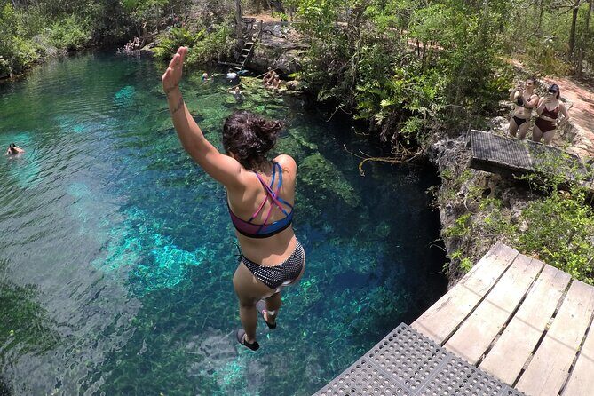 Private Tour Swim with Turtles, 2 Cenotes & Gopro - Cave cenote experience: 5 meters down and underground river snorkeling