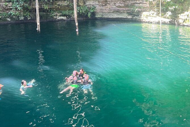 Private Tour to Chichén Itzá with Cenote Experience - Cenote Saamal: the wooden staircase, cavern roots, and swimming in cool water