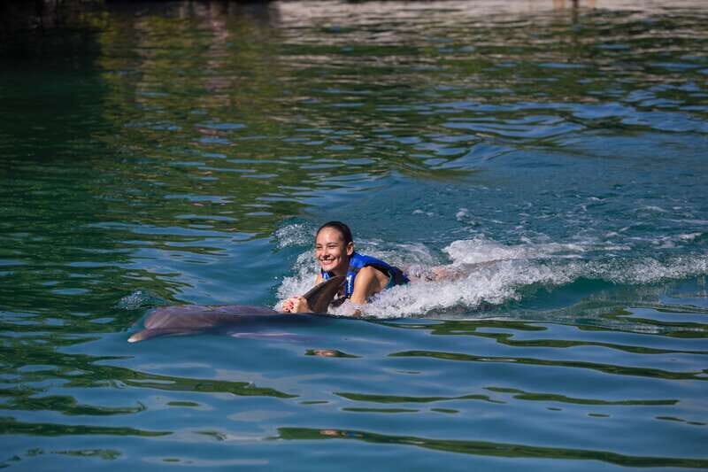 Riviera Maya: Swim with dolphins Interax - Language and staff: Manuel and Luci show up in the best way