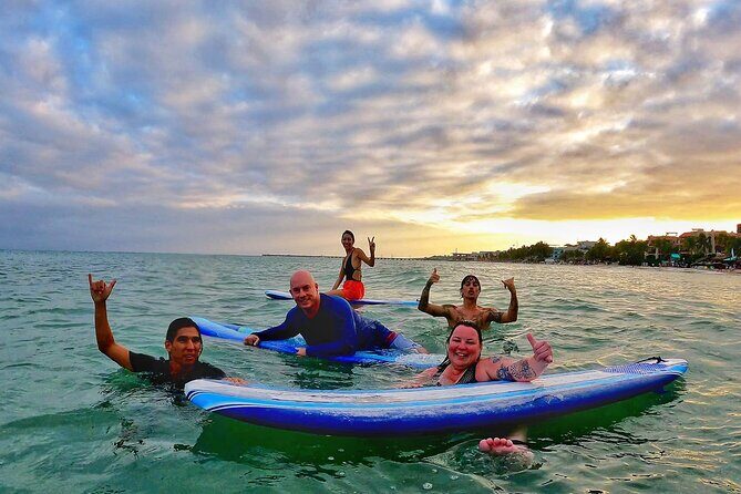 Surfing Lessons - Learn To Surf In Playa del Carmen - Safety Briefing: how they set you up for falling and surfing
