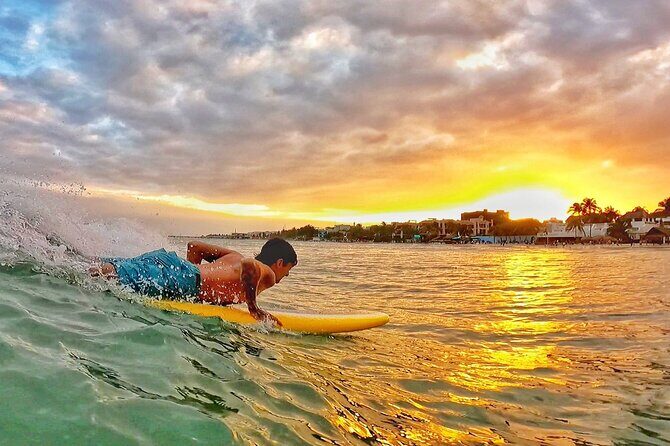 Surfing Lessons - Learn To Surf In Playa del Carmen - On-Land Instruction: the step-by-step that builds balance fast