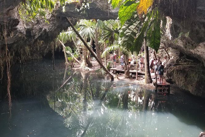 Tours On The Island Cozumel - Jade Cenote in Cedral: swim time and a 3-meter jump