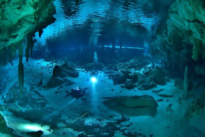 Tulum Cenote DOS OJOS Unforgettable Scuba Dive Tour - What happens during the two cavern scuba sessions