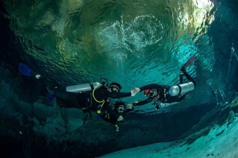 Tulum : Dos Ojos cenote 2 scuba dives (certified divers) - What you’ll see underwater: formations, fossils, and the halocline