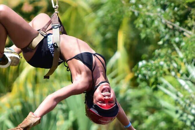 Tulum Jungle Experience with ATV, Ziplines, and Cenote - Zipline circuit: 1 km of speed, then a water landing