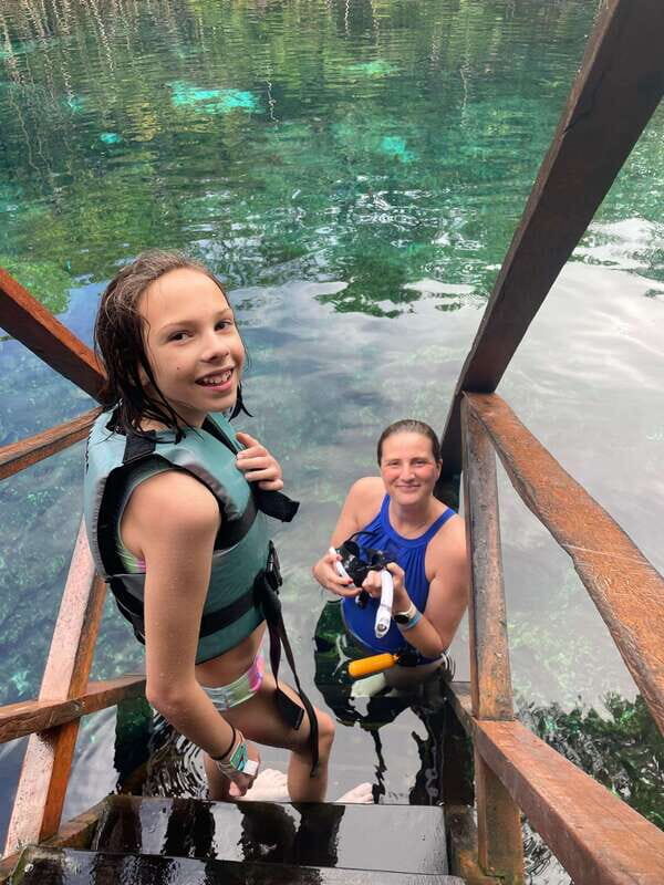 Tulum: Private Tour 2 Cenotes Sac Actun, the longest underground river in the world - The Open Cenote Break: Vegetation, Relaxing, and Changing Pace