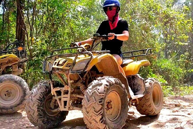 Tulum pyramids + ATV + 3 Ziplines + Rappel + Cenote + Lunch - Rappel Wall and a 10-Minute Mayan Ceremony