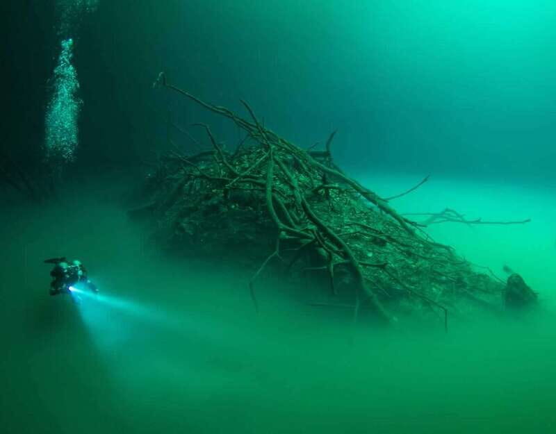 Tulum : Scuba in 2 cenotes including a deep one Pit Dos Ojos - Safety Setup for Advanced Cave-Style Scuba at La Calypso