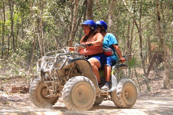Tulum's Thrilling Jungle: ATV, Zip Lines, Cenote & More! - ATVs in the Mayan jungle circuit: fun, but know the shared-rider rules
