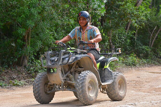 Tulum's Thrilling Jungle: ATV, Zip Lines, Cenote & More! - The 13-ft rappelling challenge: worth it if you like doing more than just flying