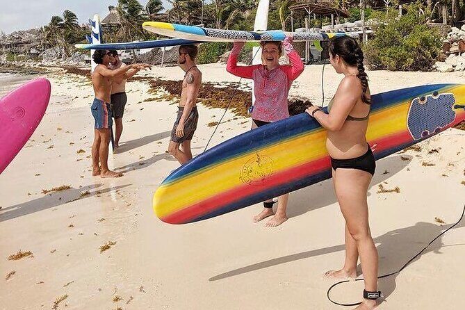 Ultimate Surf Lesson in Tulum 1hr - Surf etiquette is part of the training, not a footnote