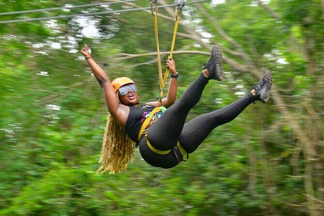 Wild Tulum Day: ATV Tour + Zip Lines + Cenote + Rappel & Lunch! - Zipline circuit over the treetops: fast views, mixed lengths
